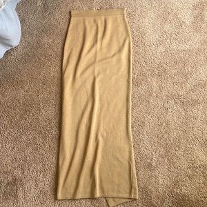 Maxi Skirt Yellow/Brown